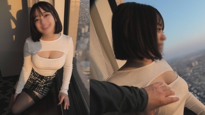 Creampie Amateur Wife Exposed in High-Rise Window Play